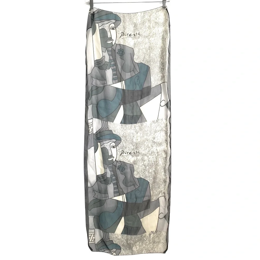Picasso Designed Chiffon Scarf
